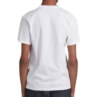 T-shirt Blanc Homme G-Star Raw Poem vue 2