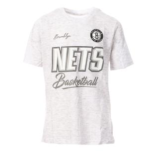 T-shirt Gris Garçon NBA Brooklyn Nets pas cher