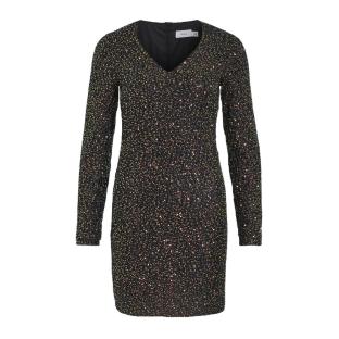 Robe Noir à Sequin Noir Femme Vila Scara pas cher