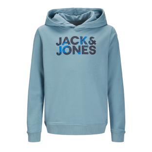 Sweat à Capuche Bleu Garçon Jack & Jones Corp Splash pas cher