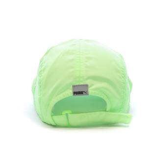 Casquette de Running Verte Fluo Puma Light Weight Runner vue 3