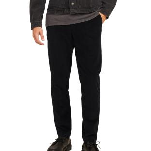 Pantalon Velours côtelé Noir Homme Jack & Jones Cordory Chino pas cher