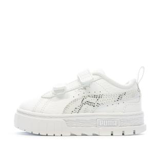 Baskets Blanches Fille PUMA Mayze Snake pas cher