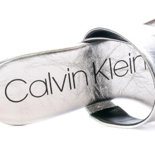 Tong Argenté Femme Calvin Klein Tong vue 7