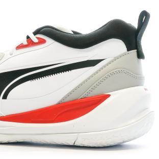 Chaussures de basket Blanche/Rouge/Noir Homme Puma Playmaker vue 7