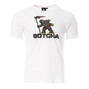 T-shirt Blanc/Multicouleurs Homme Gotcha Fishman pas cher