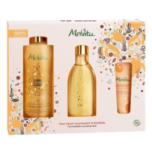 Coffret Gel Douche/Huile Extraordinaire/Gelée Embelissante Melvita pas cher