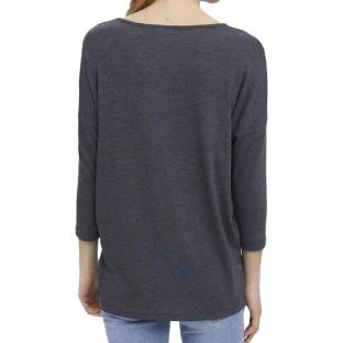 T-Shirt Gris Femme Vero Moda Carla vue 2