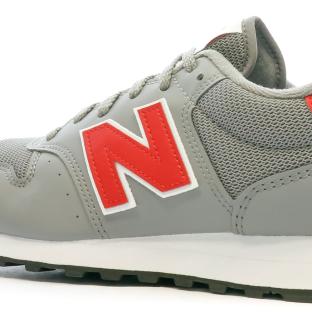 Baskets Grises/Rouge Homme New Balance 500 vue 7