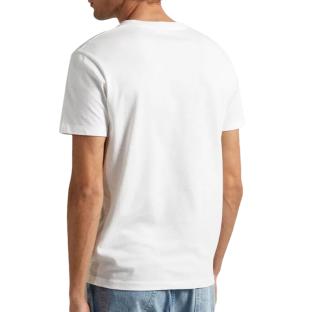 T-shirt Blanc Homme Pepe jeans Kervin vue 2
