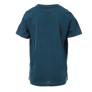 T-shirt Bleu Turquoise Garçon Teddy Smith Evan vue 2