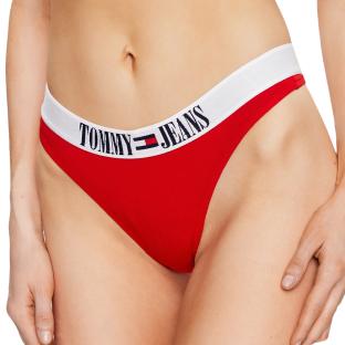 String Rouge Femme Tommy Jeans UW0UW04209 pas cher