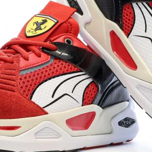 Baskets Rouge Homme Puma Ferrari Blaze Rosso Corsa vue 7