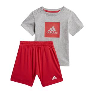 Ensemble Gris et Rouge Bébé/Garçon I Logo Summer pas cher