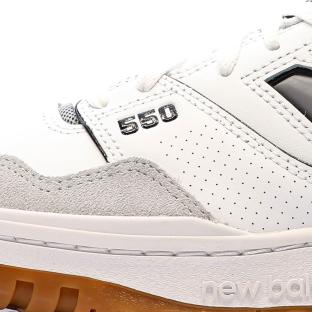 Baskets Blanc/Gris Homme New Balance 550 vue 7