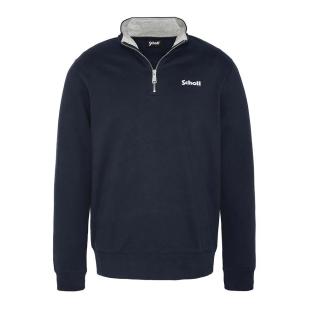 Sweat Marine Homme Schott Half pas cher