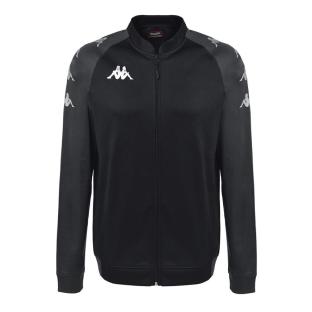 Veste Zippée Noire Homme Kappa Soccer Verone pas cher