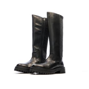 Bottes Noires Femme Geox Iridea vue 6