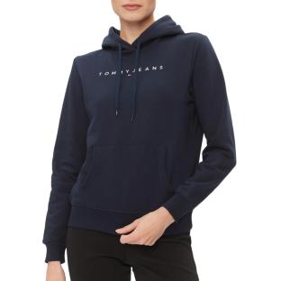 Sweat à Capuche Marine Femme Tommy Hilfiger Linear pas cher