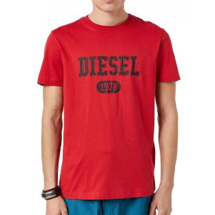 T-shirt Rouge Homme Diesel Diegor pas cher