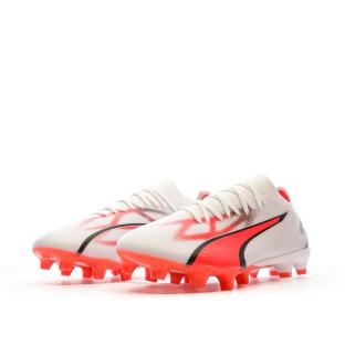 Chaussures de football Blanc/Rouge/Noir Homme Puma Ultra Match 107347-01 vue 6