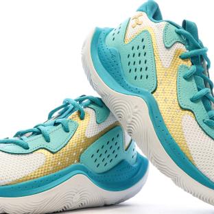 Chaussures de Basket Turquoise/Blanche Mixte Under Armour Jet 23 vue 7