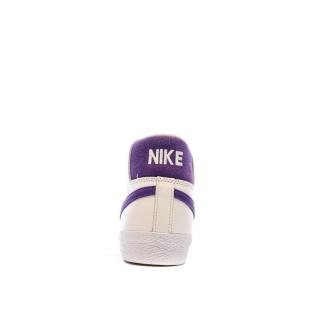 Baskets Blanc/Violette Homme Nike Sb Zoom Blazer Mid vue 3