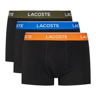 x3 Boxers Noirs Homme Lacoste 5H3401 pas cher