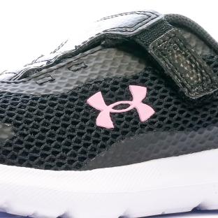 Baskets Noir/Rose Fille Under Armour Surge 3 vue 7