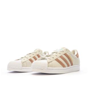 Baskets Beige/Taupe Garçon/Fille Adidas Superstar HP6548 vue 6