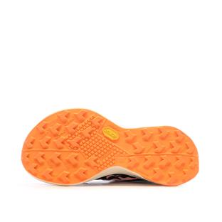 Chaussures de trail Blanches/Noires/Oranges Femme Nike Zoomx Ultrafly vue 5