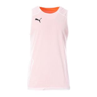 Débardeur Blanc/Orange basketball Homme Puma Dach vue 4