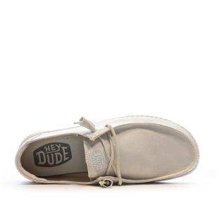 Chaussures Beige Femme Hey Dude Wendy Slub Canvas vue 4