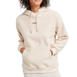 Sweat à Capuche Sherpa Beige Femme Roxy Call Me pas cher