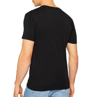 T-shirt Noir Homme Guess Core V vue 2