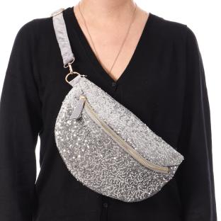 Sac banane Argent Femme Stella Green Sequin pas cher