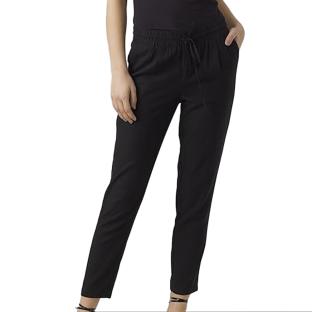 Pantalon Fluide Noir Femme Vero Moda Jesmilo pas cher