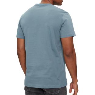 T-shirt Bleu Clair Homme Calvin Klein Jeans  Embro Badge vue 2