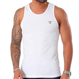 Débardeur Blanc Homme Guess Caleb pas cher