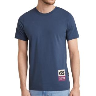 T-shirt Bleu Homme G-Star Raw D23730 pas cher