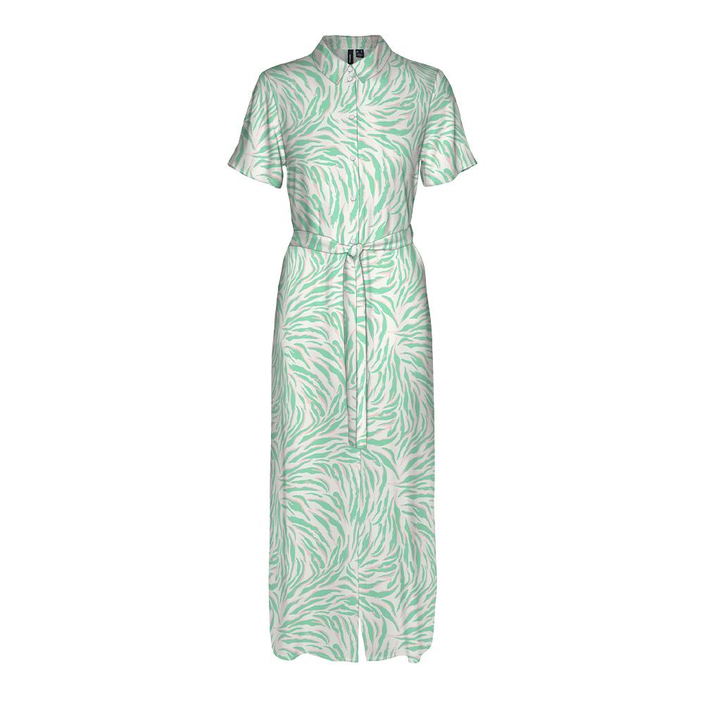 Robe Beige/Vert Femme Vero Moda Joy pas cher