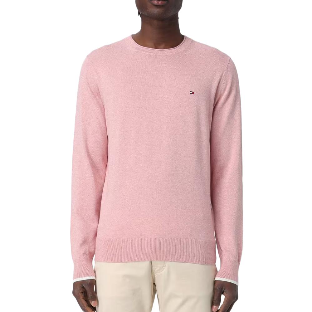 Pull tommy hilfiger homme rose sale