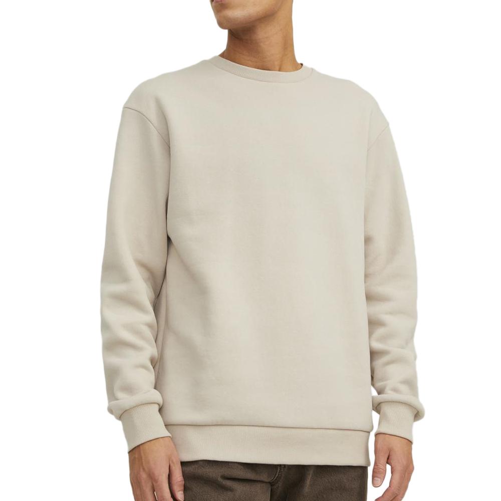 Sweat Uni Beige Homme Jack & Jones Bradley pas cher