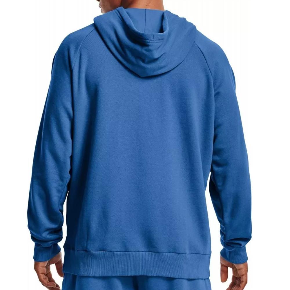 Sweat à capuche Bleu Homme Under Armour Rival Fleece vue 2