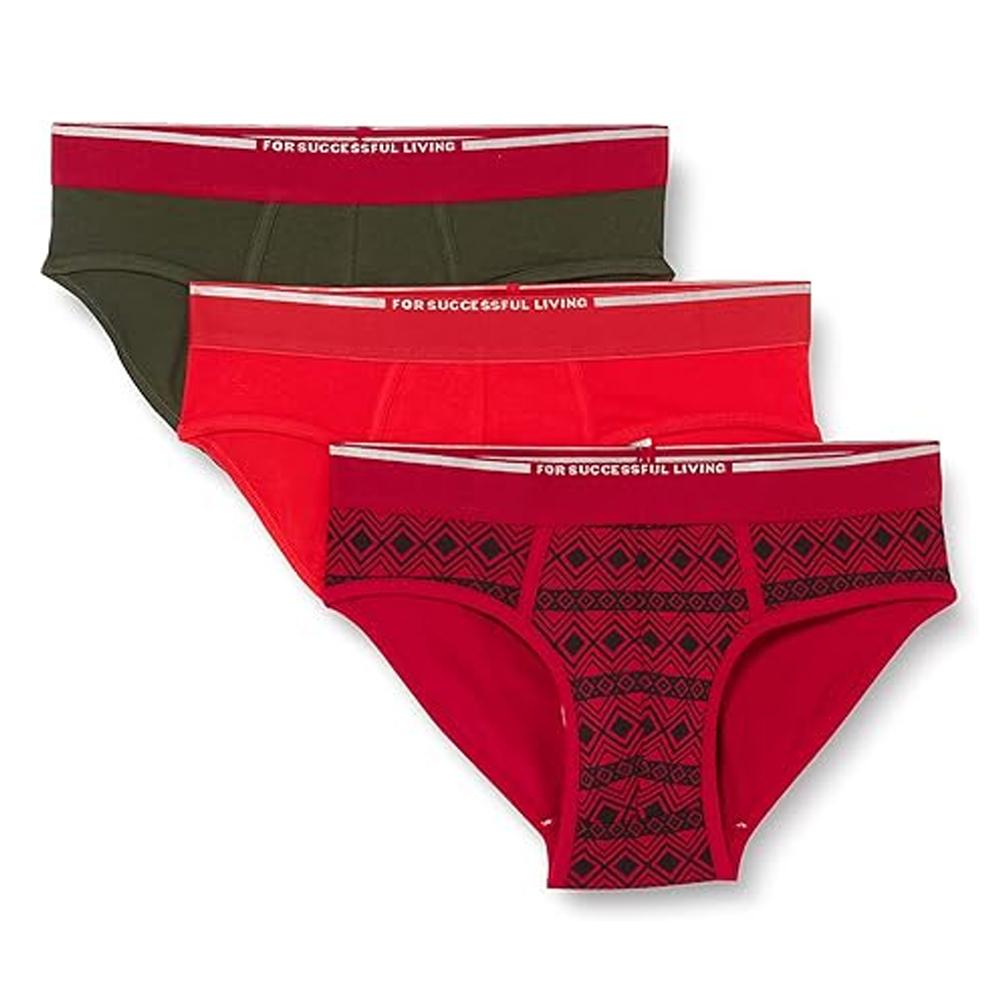 x3 Slip Rouge/Marine Homme Diesel Andre pas cher