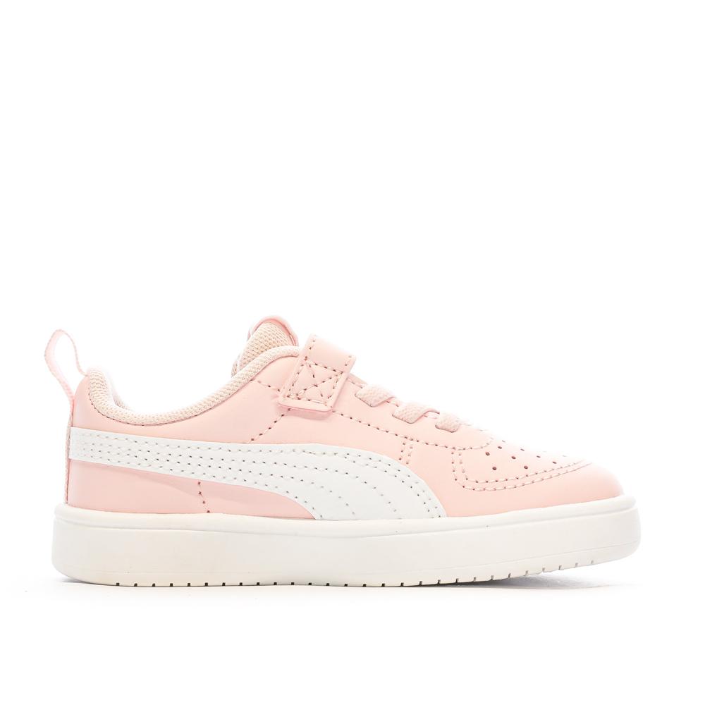 Baskets Rose/Blanche Fille Puma Rickie vue 2