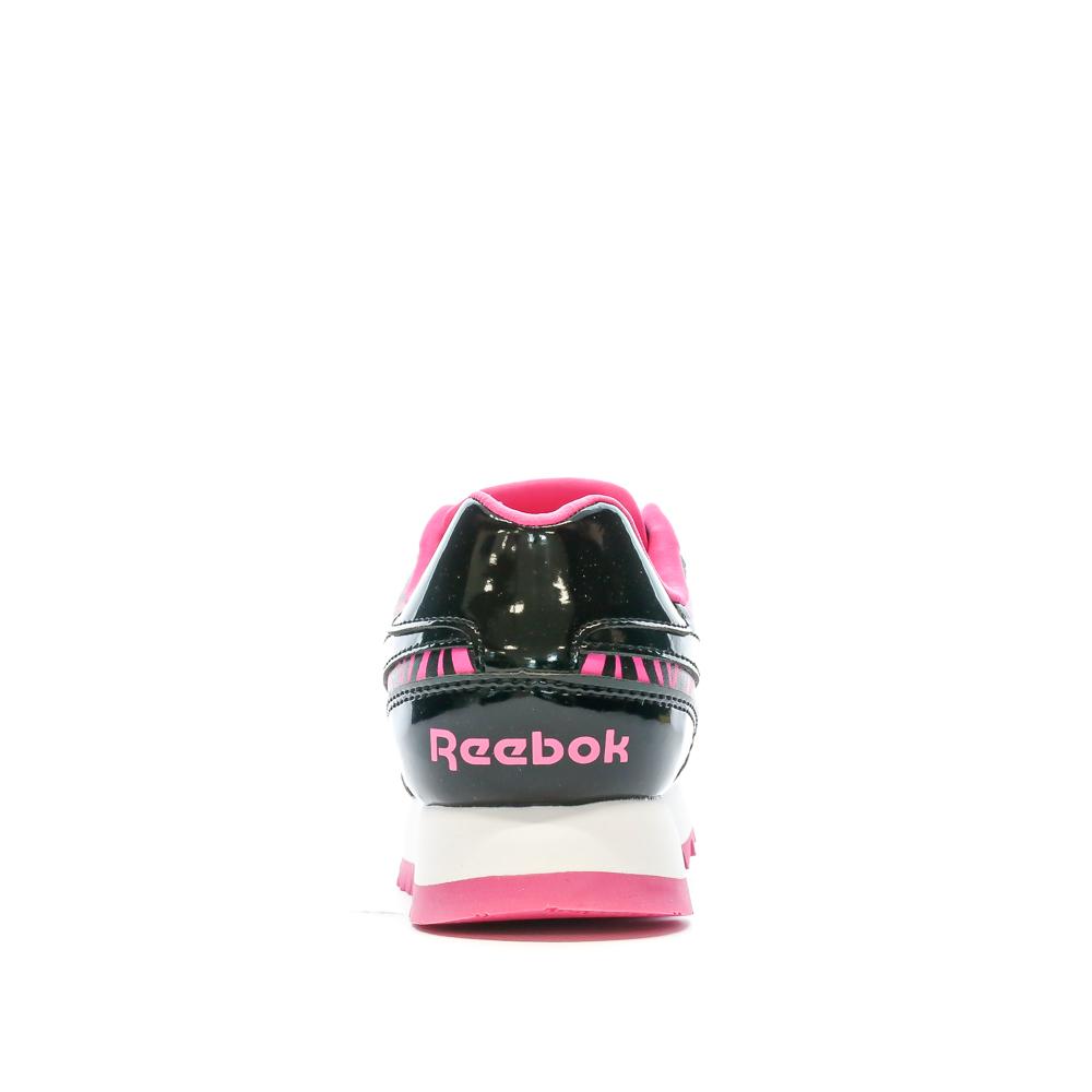 Baskets Noir/Rose Fille Reebok Royal vue 3