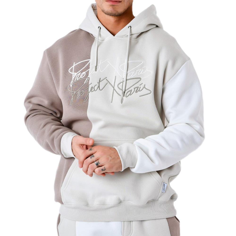 Sweat à Capuche Marron/Beige Homme Project X Paris 2322022 pas cher