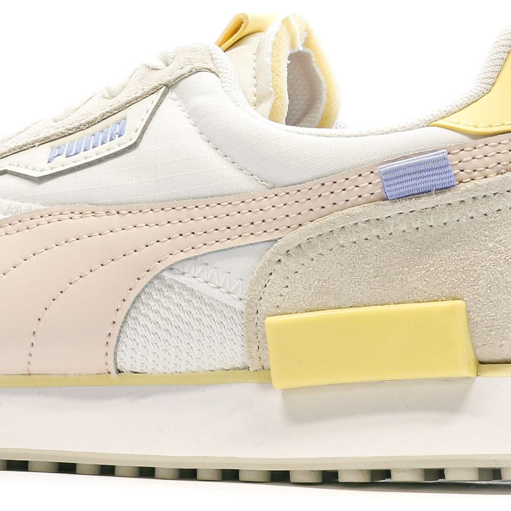 Baskets Blanc/Beige Femme Puma Future Rider vue 7