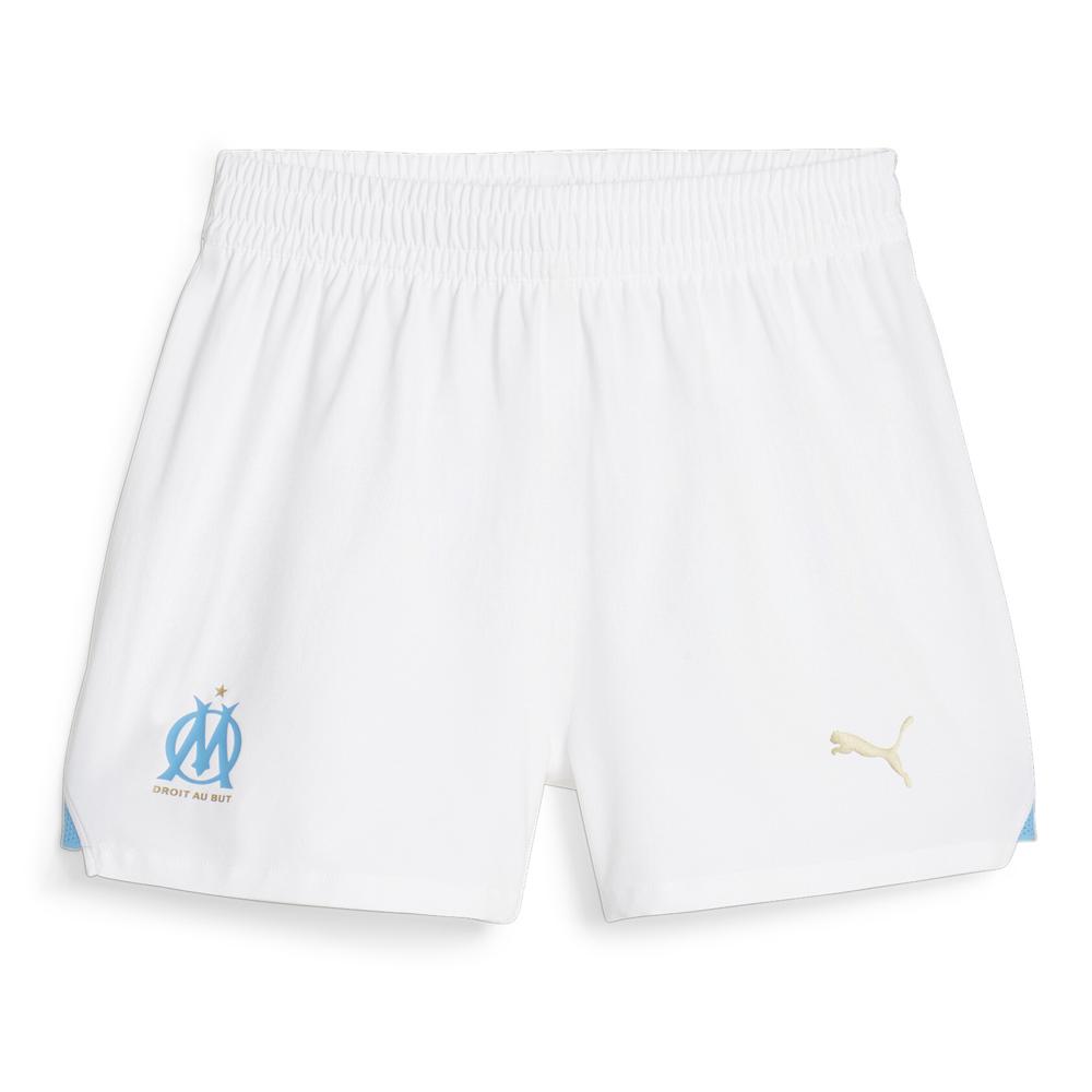 OM Short Blanc/Bleu Femme Puma pas cher